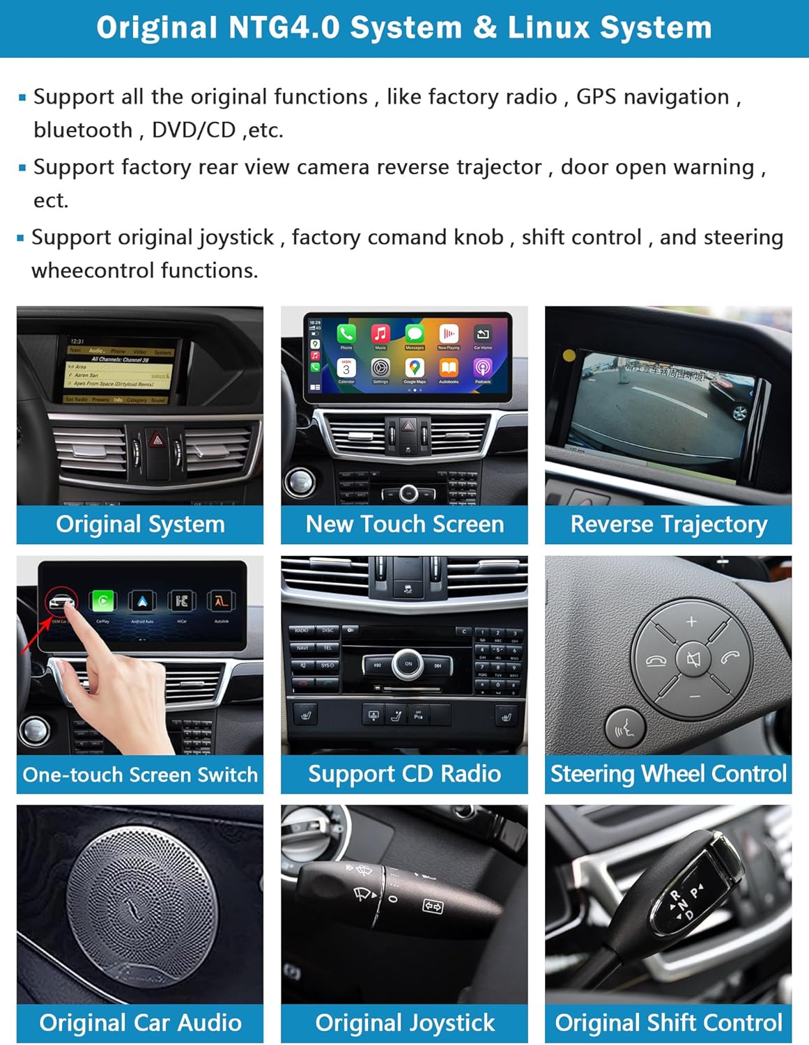 Autoradio 12,3 Inch Touchscreen – Multimedia Systeem – Navigatie Systeem – Inbouwradio – Carplay Android Auto – Draadloze Apple CarPlay – MirrorLink Ondersteuning