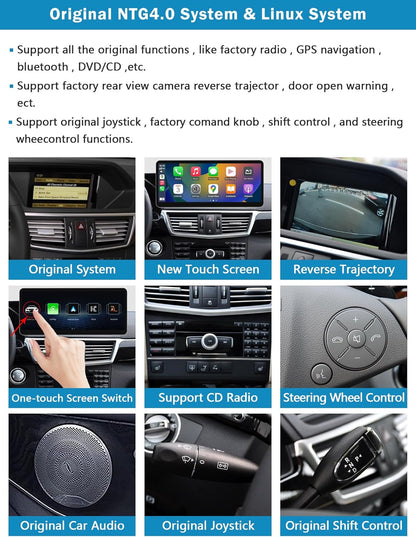Autoradio 12,3 Inch Touchscreen – Multimedia Systeem – Navigatie Systeem – Inbouwradio – Carplay Android Auto – Draadloze Apple CarPlay – MirrorLink Ondersteuning