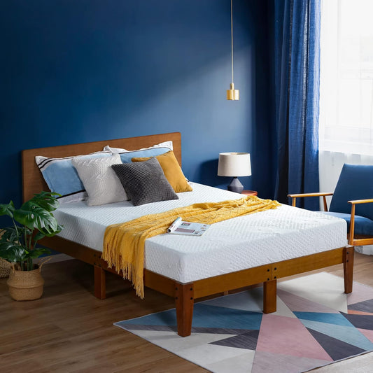 Olee sleep 15 cm Memory Foam Matras/Koud gelschuim/Öko-Tex/CertiPUR-US/comfortabel matras / 3 lagen / 140 x 200 cm/Full/Wit