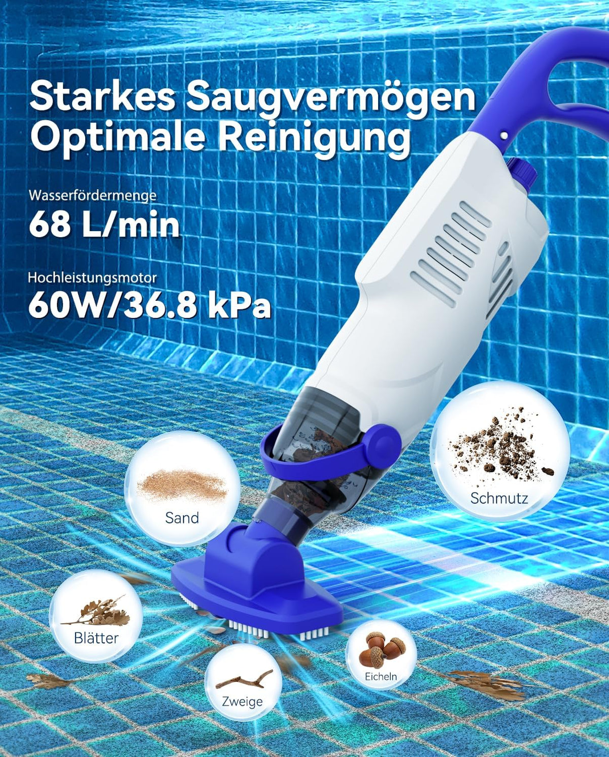 Handmatige stofzuigers voor, wit