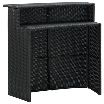 Barkruk – Bartafel – Hoog Tafel – Barmeubel – Tuinmeubel – Zwart – 120x55x110 cm – Duurzaam Houten Outdoor Tafel