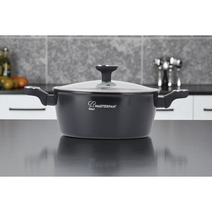 Kookset – Pannenset – Inductiekookset – Non-stick Pannen – Keramische Kookpannen – Aluminium – 8-delig Met Glazen Deksel – Geschikt Voor Alle Vuurplaatsen