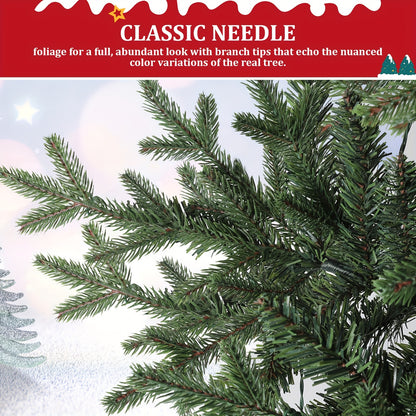 Kunstkerstboom – Nepkerstboom – Sierboom – Kerstboom 183 cm Groen – 950 PE PVC Takken – Inklapbare Metalen Standaard
