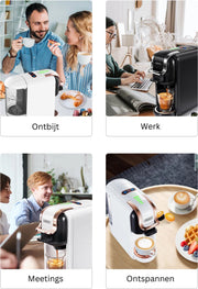 Coffee Machine - Nespresso Koffiemachine - Espresso -  Koffiezetapparaat- ijskoffie - 5 in 1 - Zwart