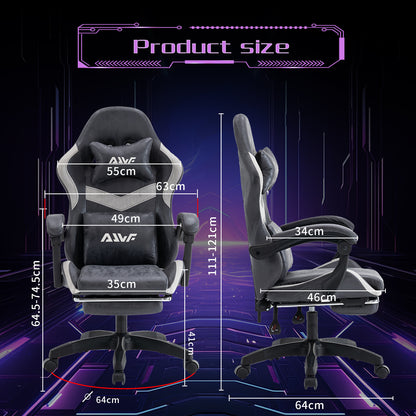 Gamingstoel – Gamestoel – Gaming Chair – Game Stoel – Verstelbare Bureaustoel – Ergonomisch Design – Roze Kleur – Aluminium Frame