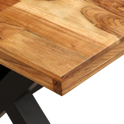 Eettafelset – Eetkamerset – Keukentafelset – Zitgroep – Tafel en Stoelen – Massief Acacia- en Mangohout – Set Van 1 Tafel + 6 Stoelen – Robuust & Handgemaakt