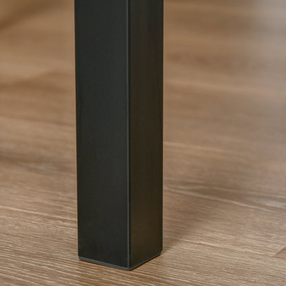 Eettafelset – Eethoek – Keukentafelset – Zitgroep – Tafelhoek – Compact Design – Metalen Frame & Houtlook Tafelblad