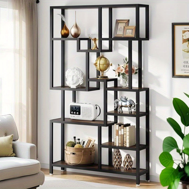 Metalen Boekenkast – Boekenplank – Opbergkast – Stelling – Wandrek – 7-laags Extra Hoog – Stevige Metalen Constructie