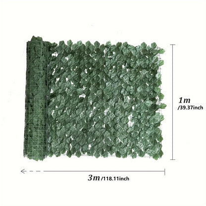 Kunsthaag – Kunstplant Heg – Kunst Klimop – Tuinscherm – Balkonscherm – 1x3 Meter – UV-bestendig Polyester – Onderhoudsvrij
