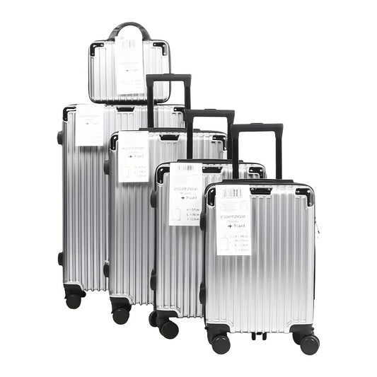 Koffersetje – Reiskoffer – Bagageset – Spinnerkoffer – Trolley – Lichtgewicht & Slijtvast – 5-delige Set 12-28 Inch Met Cijferslot