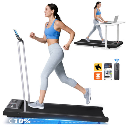 Loopband – Wandelband – Loopmachine – Fitnessband – Walking Pad – Compact Design – 2.5PK Stil Borstelloze Motor – Handgreep Voor Stabiliteit