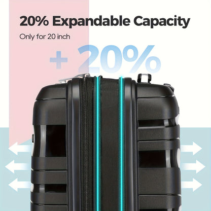 Hardcase Koffers – Harde Koffer Set – Reiskoffer Set – Spinner Koffers – Handbagage Koffer – ABS Hard Shell – 4 Draaibare Spinnerwielen