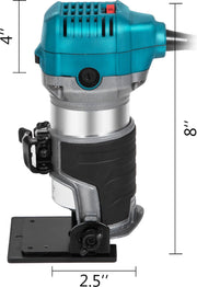 Compacte Router - Met 2 Bases - Variabele Snelheid - Duurzaamheid - Groot Snelheidsbereik - Vaste Basis