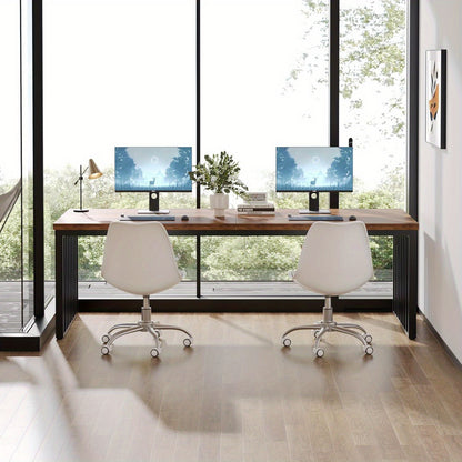 Computertafel – Bureau – Werkplek – Bureaumeubel – Thuiswerkplek – 180 cm Extra Ruim – Robuust Gepoedercoat Stalen Frame – Dik MDF Tafelblad