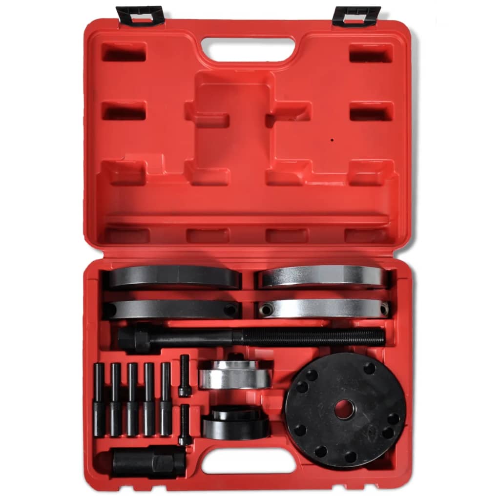 Wielager Demontagegereedschap – Wielager Set – Wielager Montagekit – Wielager Verwijderaar – Wielager Reparatieset – Geschikt Voor VAG Voertuigen – Lichtgewicht Met Retaining Ring – Stalen Transportkoffer