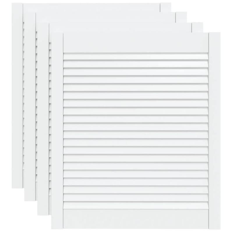 Opbergkast – Opbergkastje – Opbergrek – Bergkast – Opbergmeubel – Set van 4 – Wit – 69 x 59,4 cm – Slotfunctie – Duurzaam materiaal