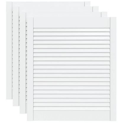 Opbergkast – Opbergkastje – Opbergrek – Bergkast – Opbergmeubel – Set van 4 – Wit – 69 x 59,4 cm – Slotfunctie – Duurzaam materiaal
