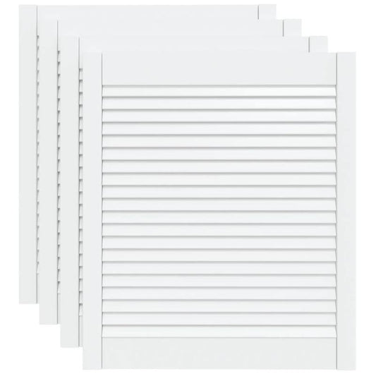 Opbergkast – Opbergkastje – Opbergrek – Bergkast – Opbergmeubel – Set van 4 – Wit – 69 x 59,4 cm – Slotfunctie – Duurzaam materiaal