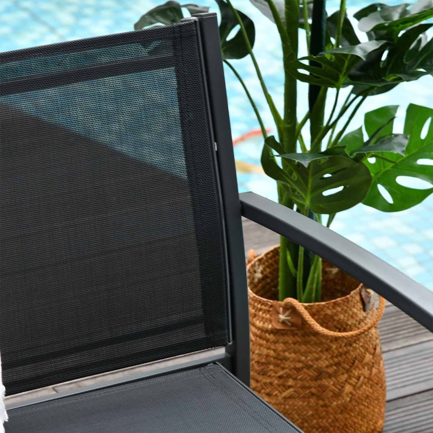 Tuinmeubelen – Loungeset – Zitgroep – Loungebank – Tuinset – Met Metalen Frame – Textilene Bekleding