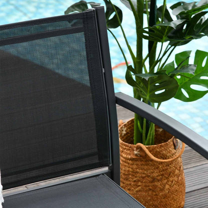 Tuinmeubelen – Loungeset – Zitgroep – Loungebank – Tuinset – Met Metalen Frame – Textilene Bekleding
