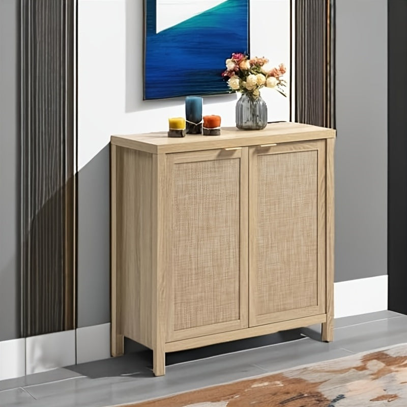 Dressoir – Buffetkast – Opbergkast – Ladekast – Sideboard – Modern Boho Design – Groot Opbergmeubel – Houtvrij Licht Eiken