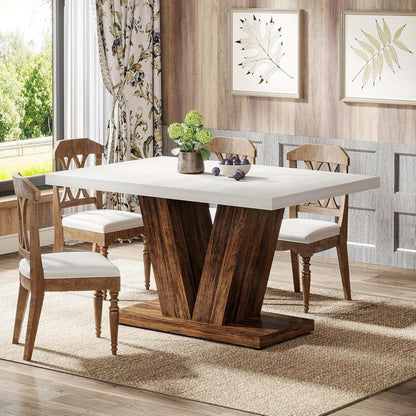 Eettafel – Tafel – Dining Table – Eetkamertafel – Keukentafel – Witbruin Design – Geschikt Voor 4 Personen – Stevig Houten Onderstel