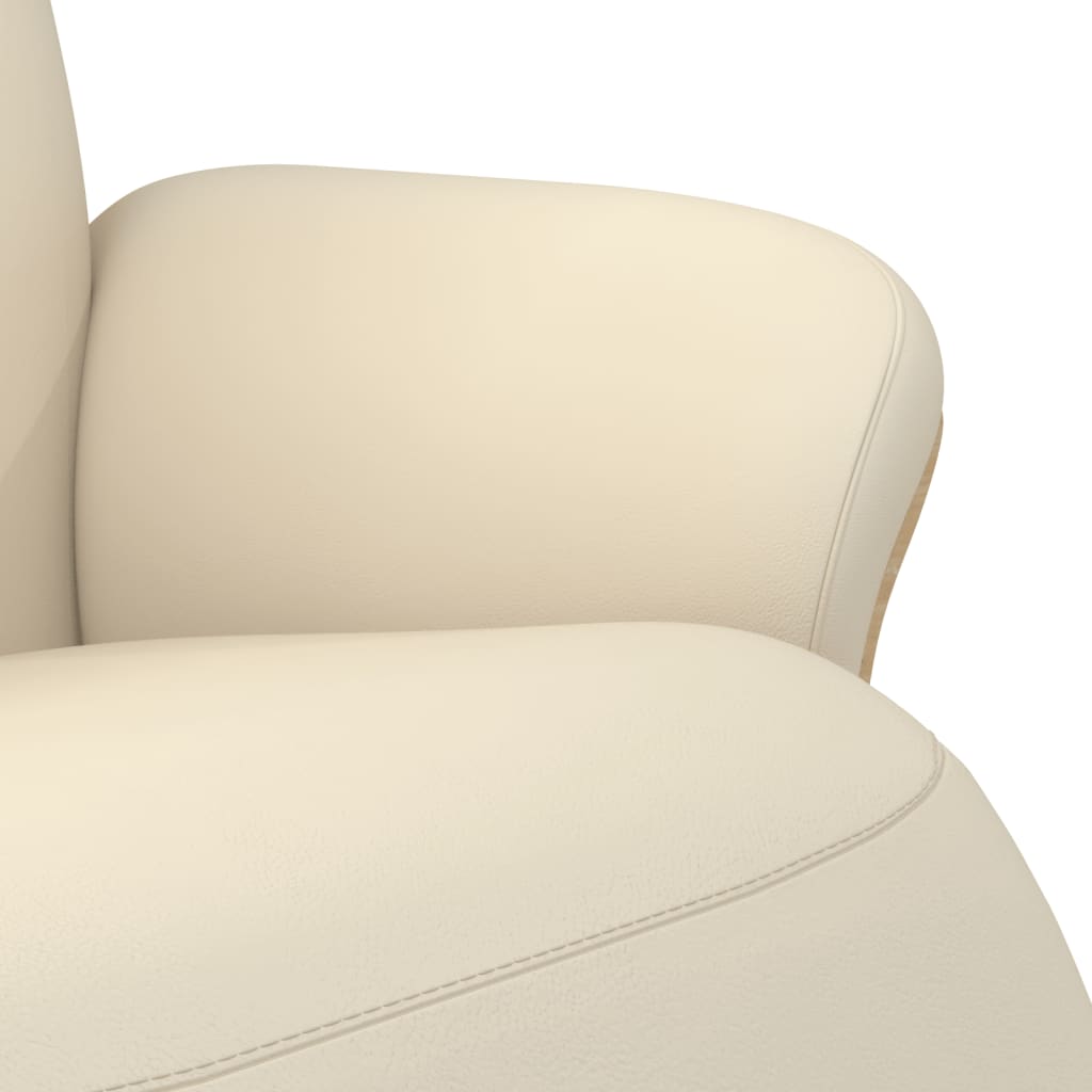 Relaxfauteuil – Relaxstoel – Loungefauteuil – Draaifauteuil – Verstelbare Fauteuil – Kunstleer – 360° Draaibaar – Verstelbare Rugleuning 105-125°