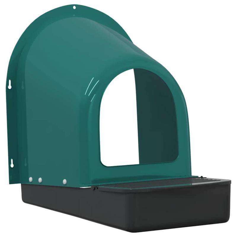 Easy to assemble Chicken Niches 4pcs Wall Mounting Dark Green ventilated weather resistant small animal fence and cage