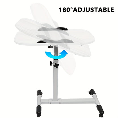Bureaustoel – Kantoorstoel – Gamingstoel – Draaistoel – Werkstoel – Verstelbaar Hoogte 61-95 cm – Kantelbaar Houten Werkblad 60x40 cm