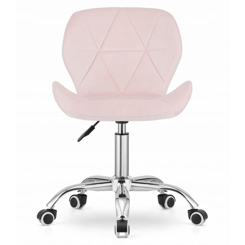 Draaistoel – Bureaustoel – Gamestoel – Werkstoel – Bureaufauteuil – Velvet Bekleding – In Hoogte Verstelbaar 46-61 cm