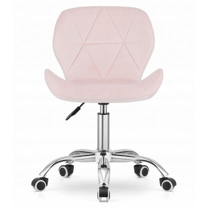 Draaistoel – Bureaustoel – Gamestoel – Werkstoel – Bureaufauteuil – Velvet Bekleding – In Hoogte Verstelbaar 46-61 cm