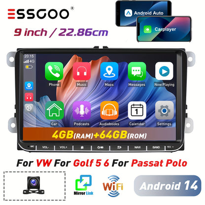 9 inch Android Autospelersysteem – Autospeler – Navigatiesysteem – Multimedia Speler – Car Stereo – Met Camera Variant – IPS-Scherm – Draadloze CarPlay & Android Auto