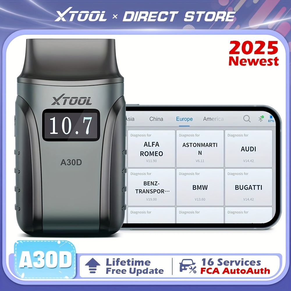 Auto Diagnose Scanner – OBD2 Scanner – Uitleesapparaat – Auto Diagnose Tool – Bi-directionele Scanner – 16+ Resetfuncties – Draadloos Met Lifetime Updates
