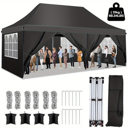 Pop-up Tent – Vouwtent – Partytent – Schuurtent – Zonnescherm – 3x6 Meter – Water- En UV-Bestendig