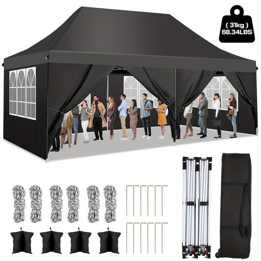 Pop-up Tent – Vouwtent – Partytent – Schuurtent – Zonnescherm – 3x6 Meter – Water- En UV-Bestendig