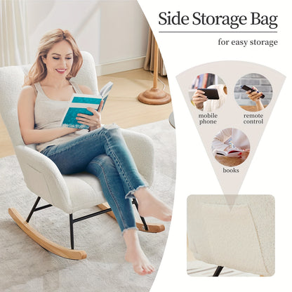 Moderne Stoel – Comfortabele Fauteuil – Leunstoel – Zithoekstoel – Lounge Chair – Ergonomisch Ontwerp – Stalen Frame Wit