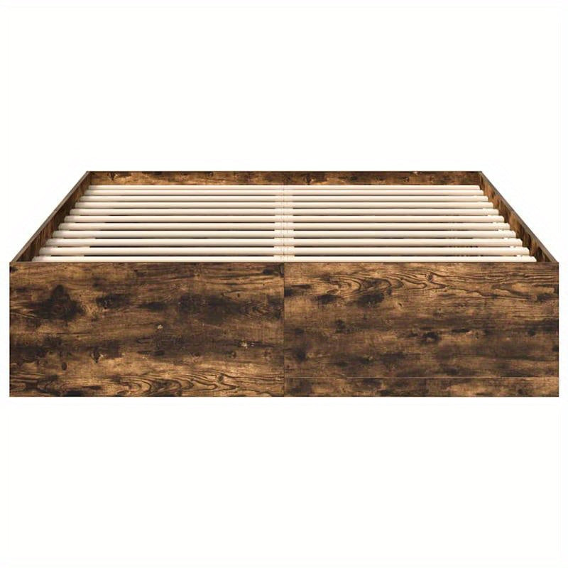 Bedframe Sonoma Eiken – Bedombouw – Slaapkamer Meubel – Ledikant – Bed Bodem – 140x200 cm – Hoogwaardig Gefineerd Hout – Stevige Constructie