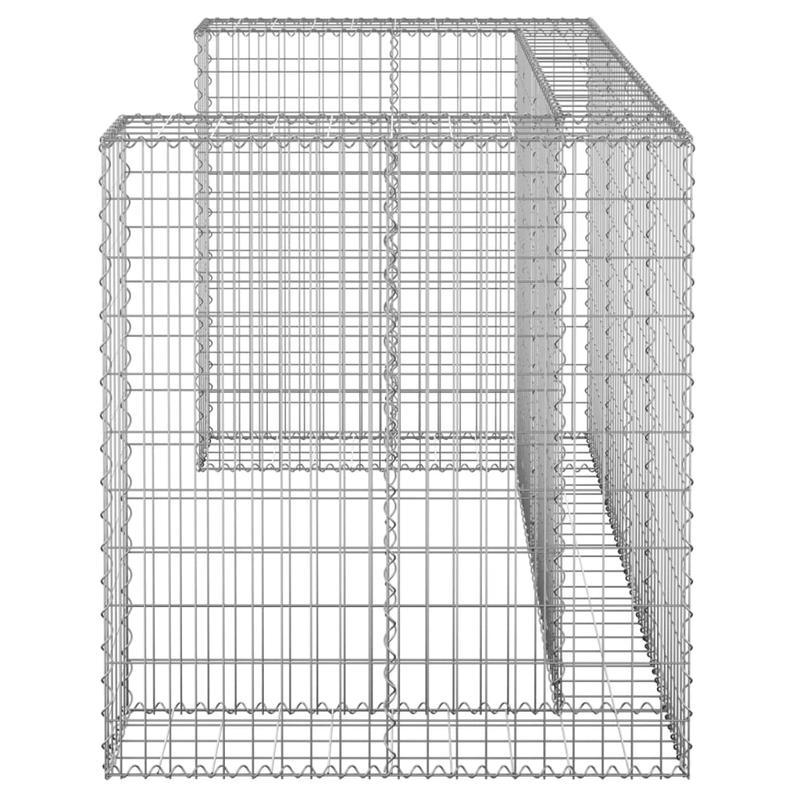 Afvalbak – Prullenbak – Afvalemmer – Vuilnisbak – Afvalcontainer – Gegalvaniseerd Staal – Groot Formaat 180x100x110 cm