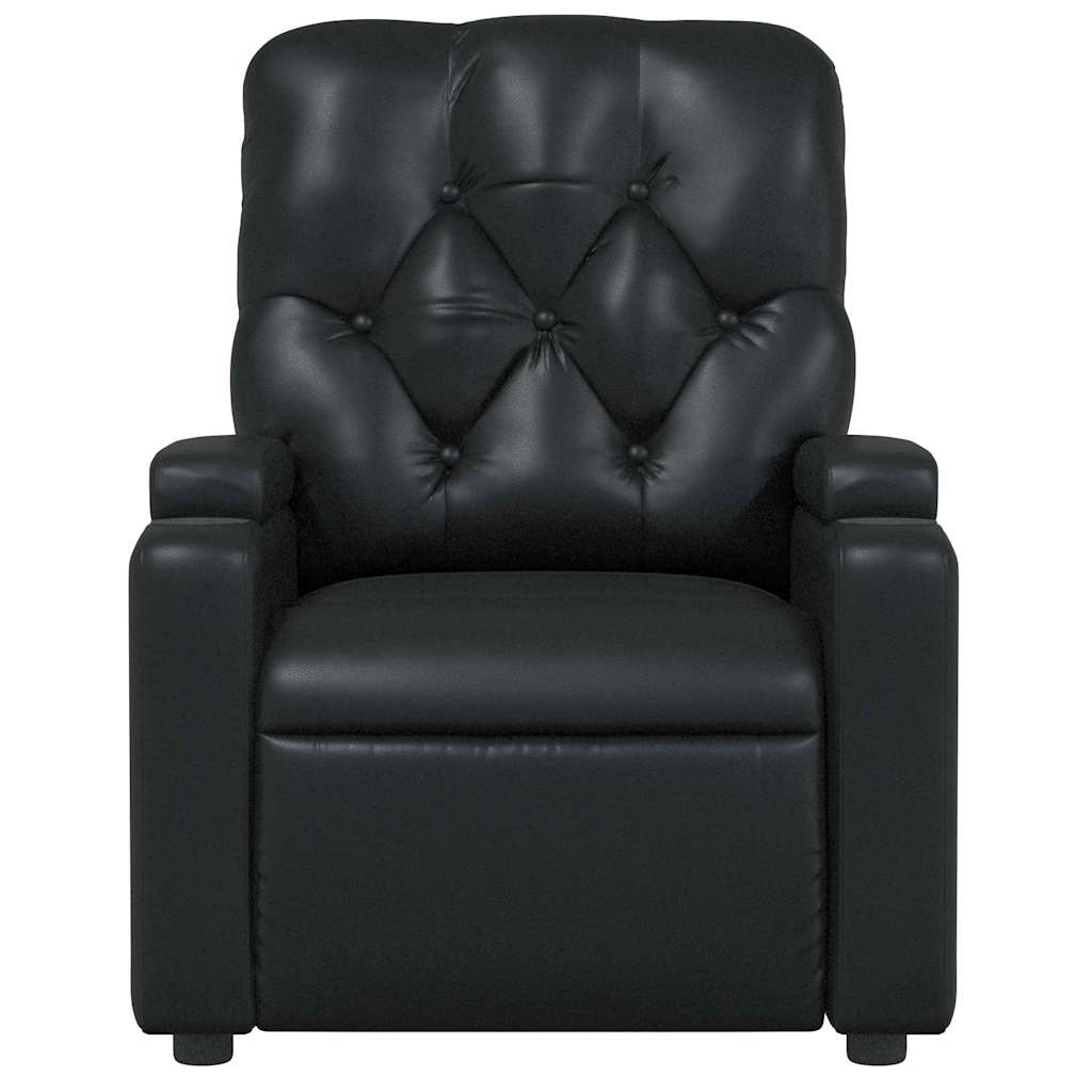 Verstelbare Relaxstoel – Fauteuil – Relaxfauteuil – Zitstoel – Kunstleer – Verstelbare Rugleuning Tot 135 Graden – Bekerhouders & Zijzak