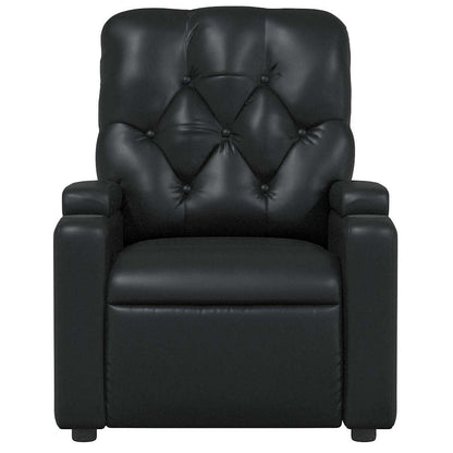 Verstelbare Relaxstoel – Fauteuil – Relaxfauteuil – Zitstoel – Kunstleer – Verstelbare Rugleuning Tot 135 Graden – Bekerhouders & Zijzak