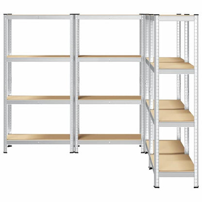4-Laags Opbergrek – Opbergrek – Stellingkast – Opbergkast – Rek Metalen Frame – Stevig Staal En Hout – Compact Ontwerp
