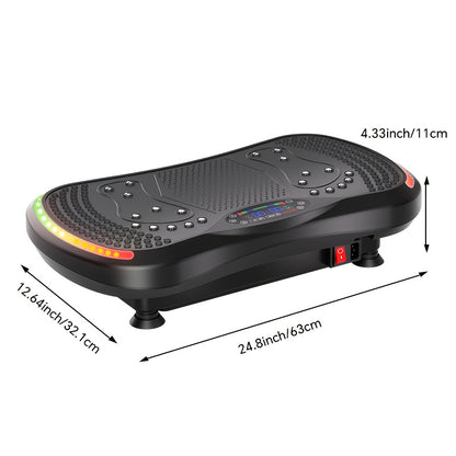Trilplaat – Vibratieplaat – Vibrerende Fitnessplaat – Powerplate – Fitnessplatform – 7 Lichteffecten – Duurzaam ABS Materiaal