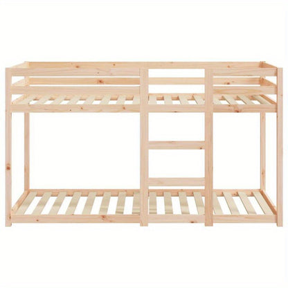 Stapelbed – Hoogslaper – Bunkbed – Kinderbed – Eenpersoonsbed – Massief Grenen Hout – 75x190 cm