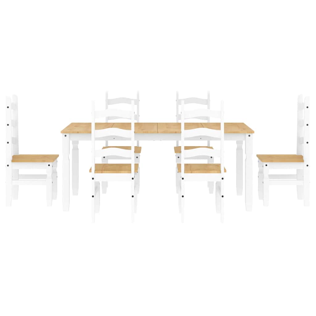 Eettafel – Tafel – Eetkamertafel – Houten Tafel – Wit – 180 cm – Massief Hout – Onderhoudsvriendelijk