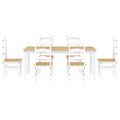 Eettafel – Tafel – Eetkamertafel – Houten Tafel – Wit – 180 cm – Massief Hout – Onderhoudsvriendelijk