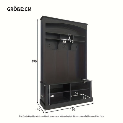 Zwarte Salontafel – Koffietafel – Woonkamertafel – Tafel Met Lades – Opbergtafel – Hoogglans Afwerking – 4 Lades Met Schuifblad – Bamboe, Draagvermogen 30 kg