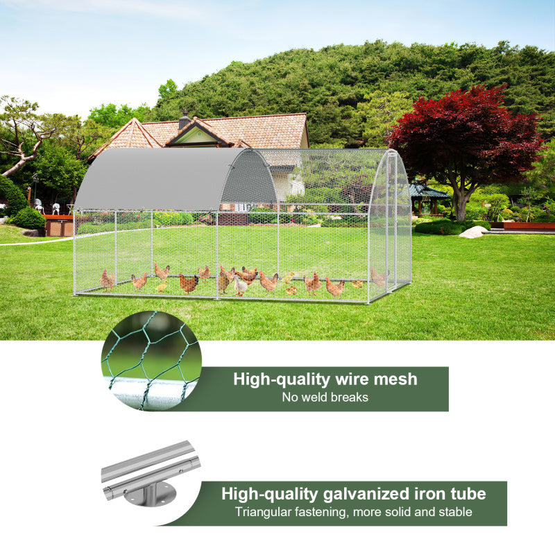 Tuinhuis – Motorfiets Schuur – Fietsenhok – Buitenshuis Opslag – Tijdelijke Opslagschuur – 241x244x217 cm – Waterdicht en UV-bestendig – Gegalvaniseerd Stalen Frame