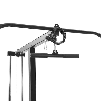 Lat Pulldown Machine – Krachttrainer – Fitnessmachine – Rugtrainer – Home Gym Apparatuur – Zwart – Verstelbare Zitting – Stalen Bouw 80 Kg Belastbaar