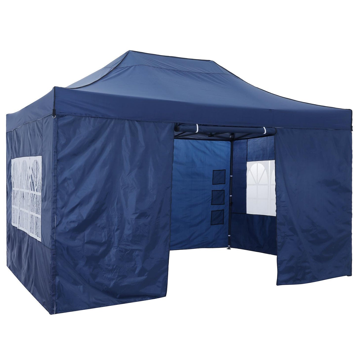 3.05x4.57meter Pop-up Canopy Tent with 4 Removable Side Walls, Comes with A Handy Carrying Bag, Sunproof, Perfect for Parties, Weddings And Picnics