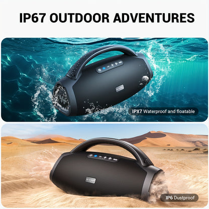 Draagbare Bluetooth Speaker – Wireless Speaker – Party Speaker – Outdoor Speaker – Draadloze Luidspreker – 300W Piekenvermogen – Bass Boost 2.1CH Stereosysteem